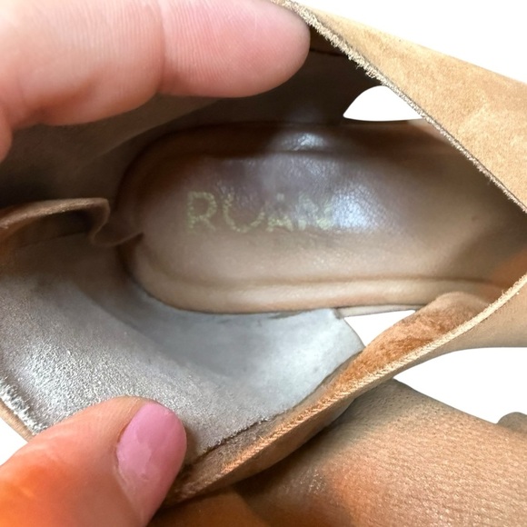 ROAN | Tan Leather Women's Betty Sandals | Sz 9 - Picture 6 of 9